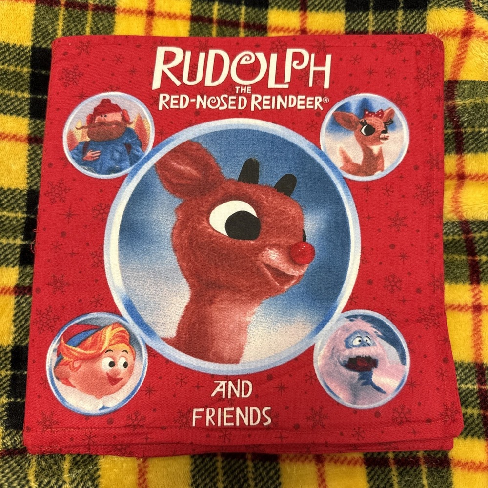 Rudolph the Red Nosed Reindeer Soft Fabric Baby Book‎ Island of Misfit Toys Cute